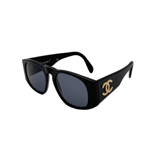 CHANEL VINTAGE SUNGLASSES COCOMARK BLACK EYEWEAR 90281850
