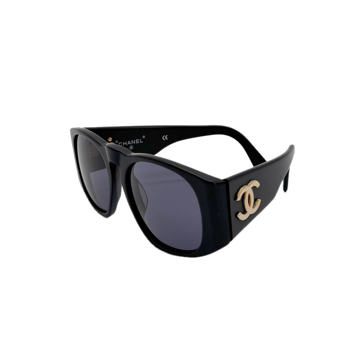 CHANEL VINTAGE SUNGLASSES COCOMARK BLACK EYEWEAR 90281854