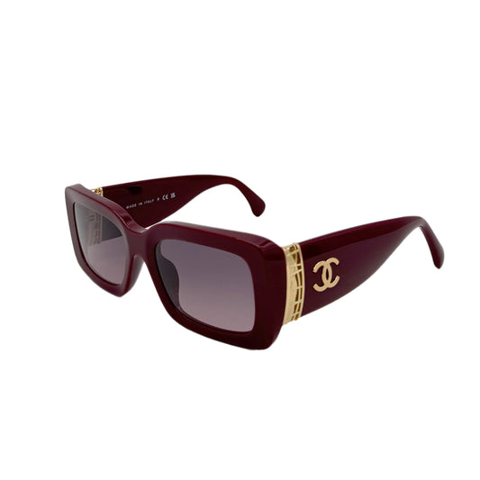 CHANEL SUNGLASSES COCOMARK RED GOLD EYEWEAR 90281857