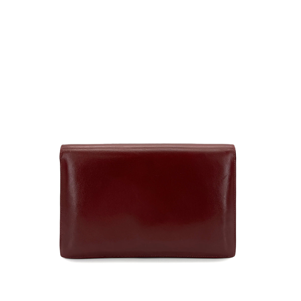 HERMES LYDIE ROUGE H CLUTCH SHOULDER BAG BOXCALF 〇N 90282061