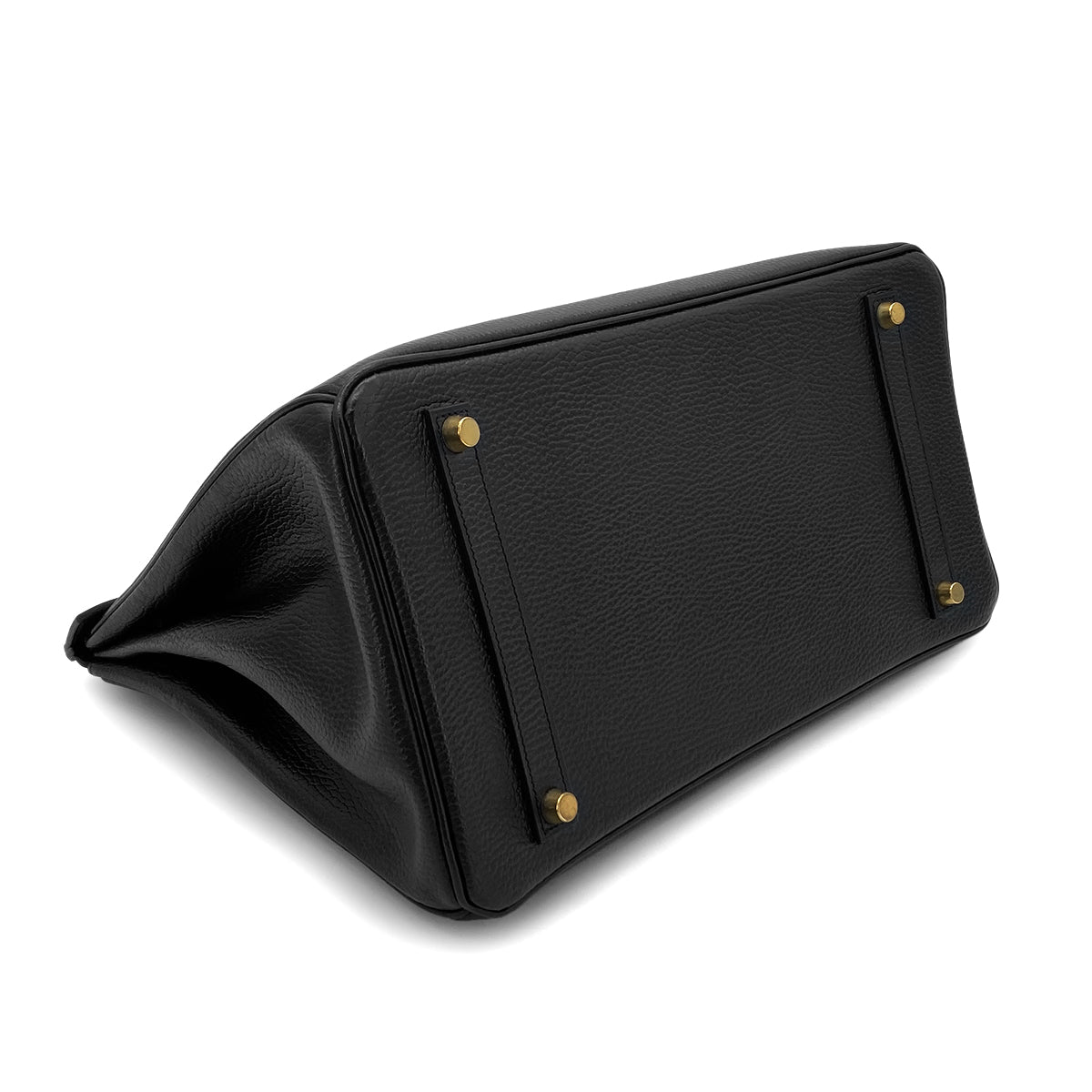 HERMES BIRKIN 35 BLACK ARDENNES HAND BAG □C GHW 90282063