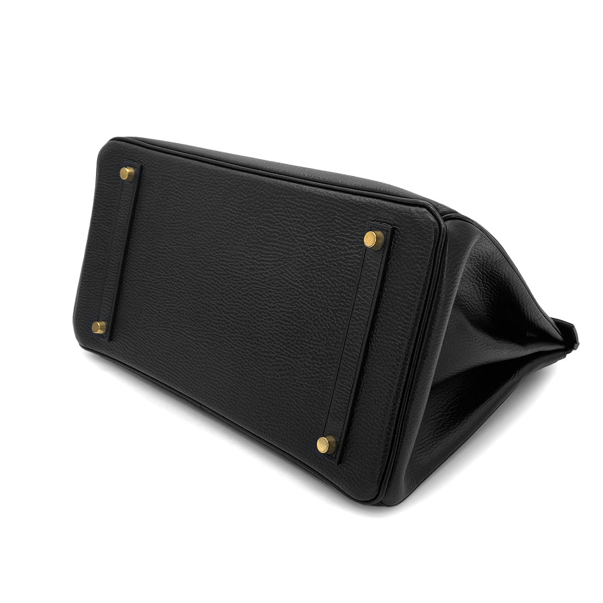 HERMES BIRKIN 35 BLACK ARDENNES HAND BAG □C GHW 90282063