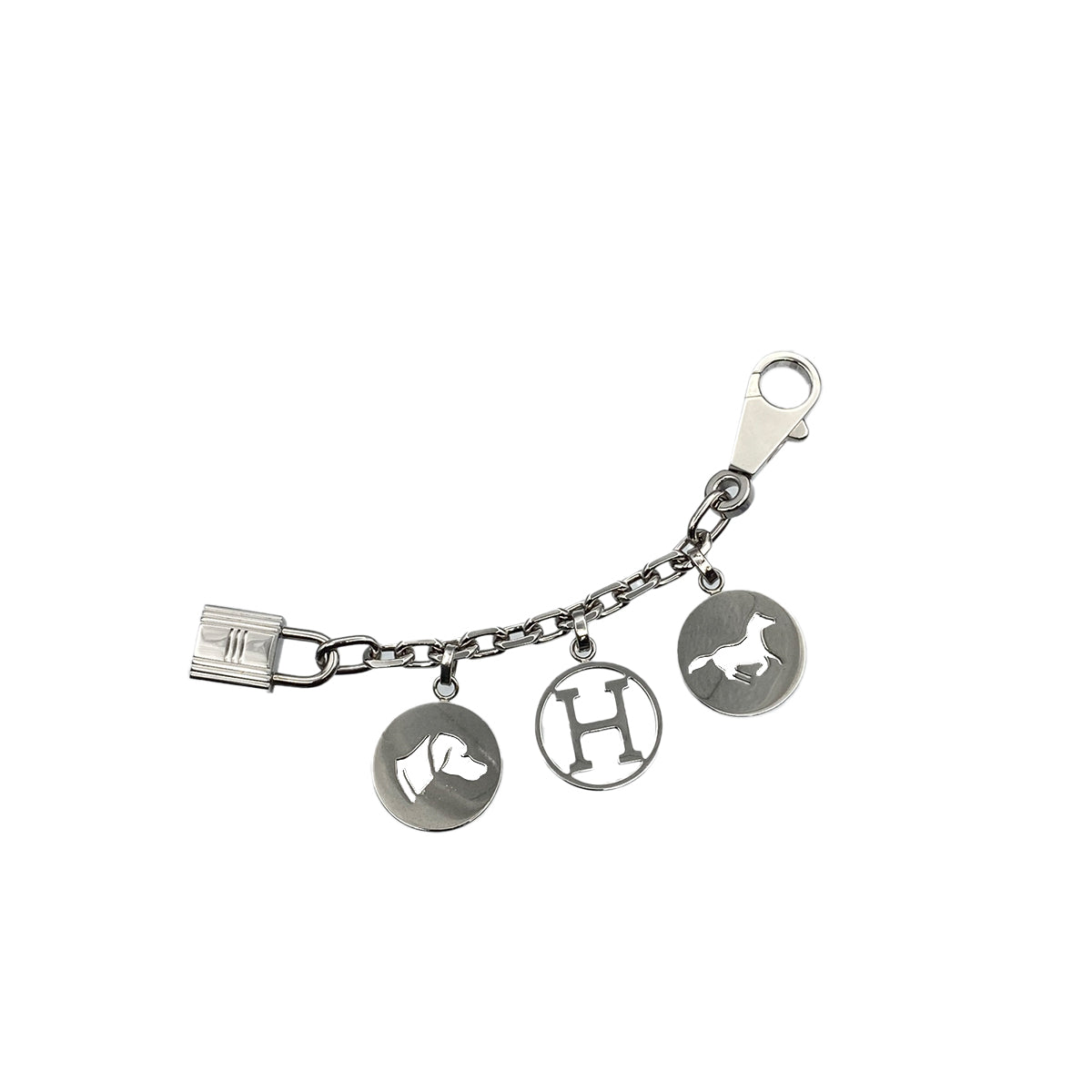 HERMES BAG CHARM AMULET 4 SILVER ACCESSORY 90282070