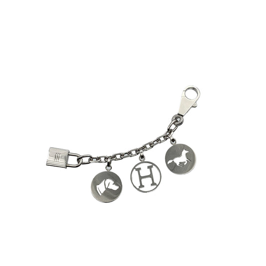 HERMES BAG CHARM AMULET 4 SILVER ACCESSORY 90282070