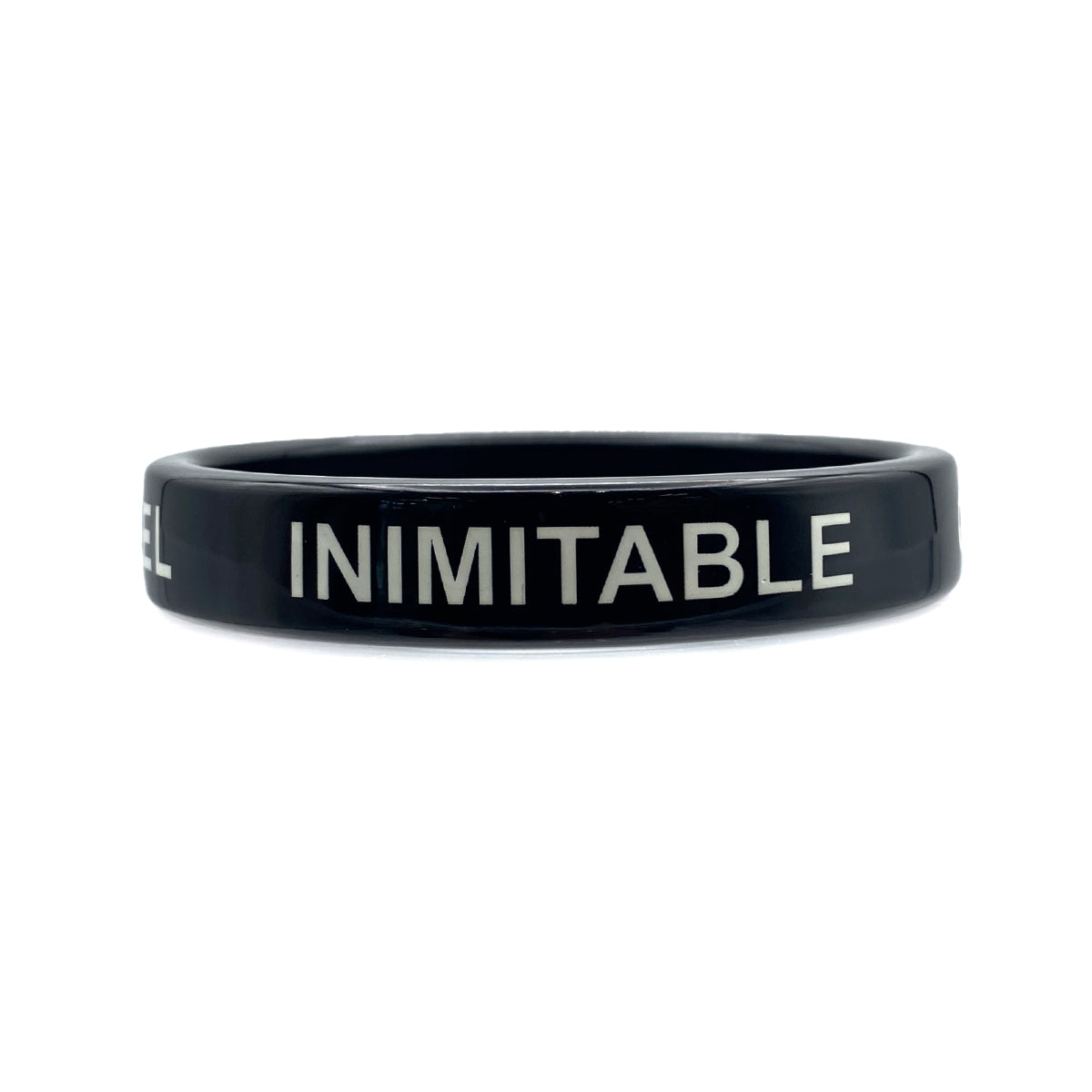 CHANEL BANGLE LOGO BLACK WHITE ACCESSORY 90282077