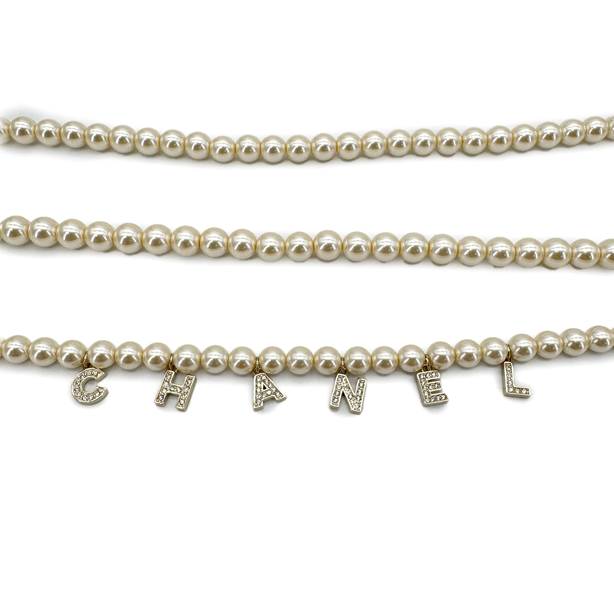 CHANEL BELT LOGO COCOMARK RHINESTONE FAUX PEARL ACCESSORY B22A 90282078