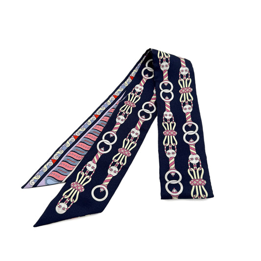 HERMES TWILLY HARNAIS EN ROSACE SCARF MULTICOLOR 90282087