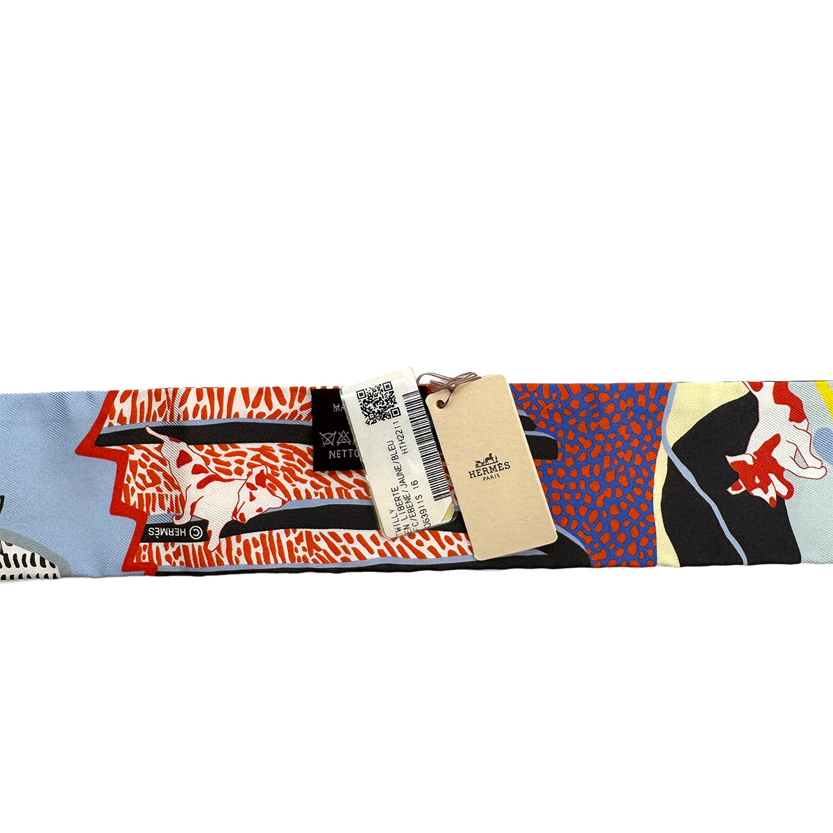 HERMES TWILLY EN LIBERTE SCARF MULTICOLOR SILK 90282098