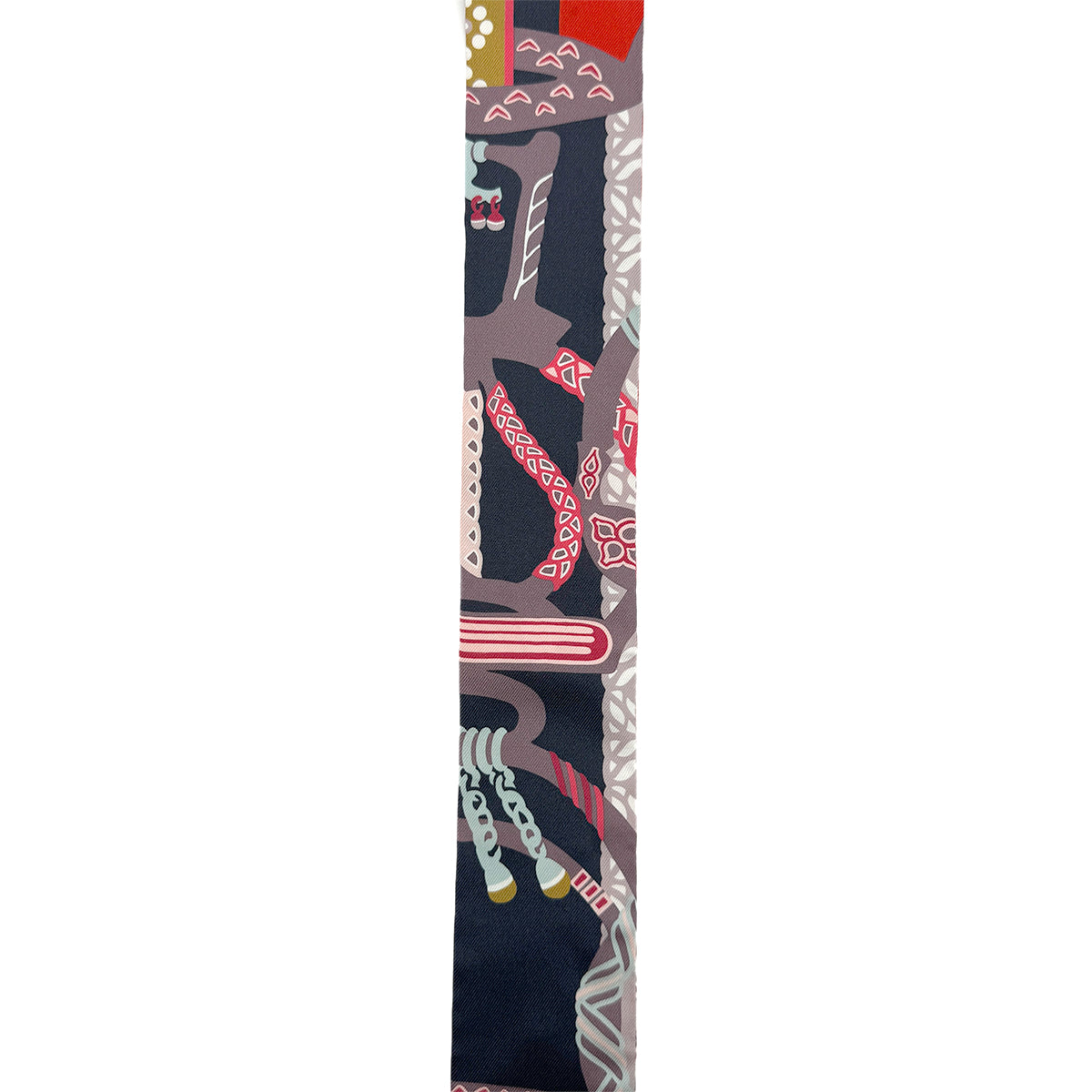 HERMES TWILLY FANTAISIE D'ETRIERS SCARF MULTICOLOR SILK 90282099