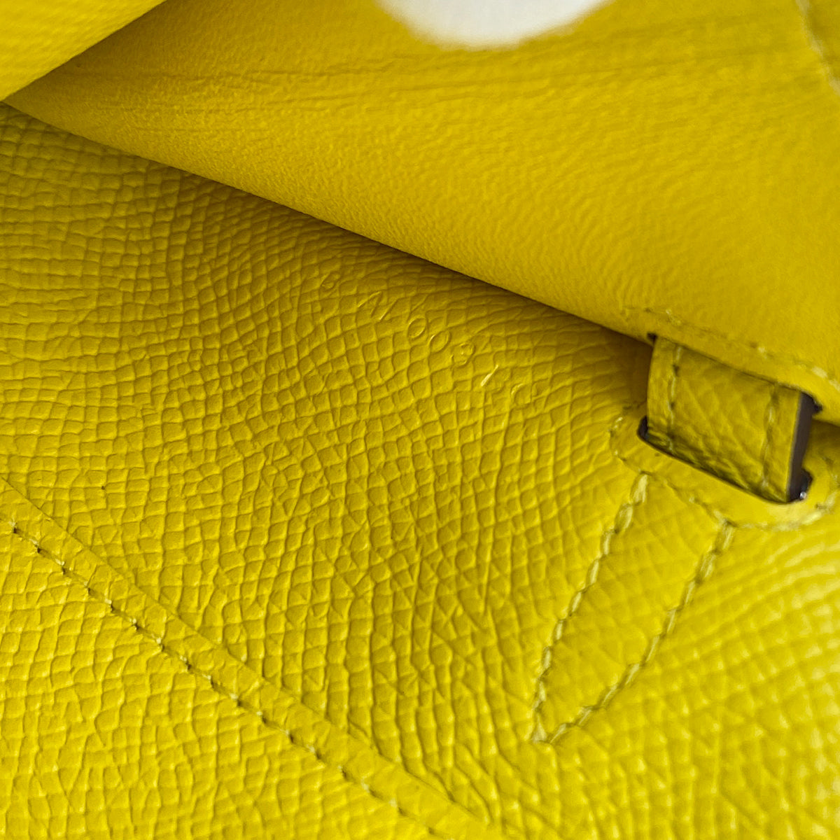 HERMES KELLY WALLET LONG TO GO JAUNE DE NAPLES VEAU EPSOM WALLET SHOULDER BAG B GHW 90282275