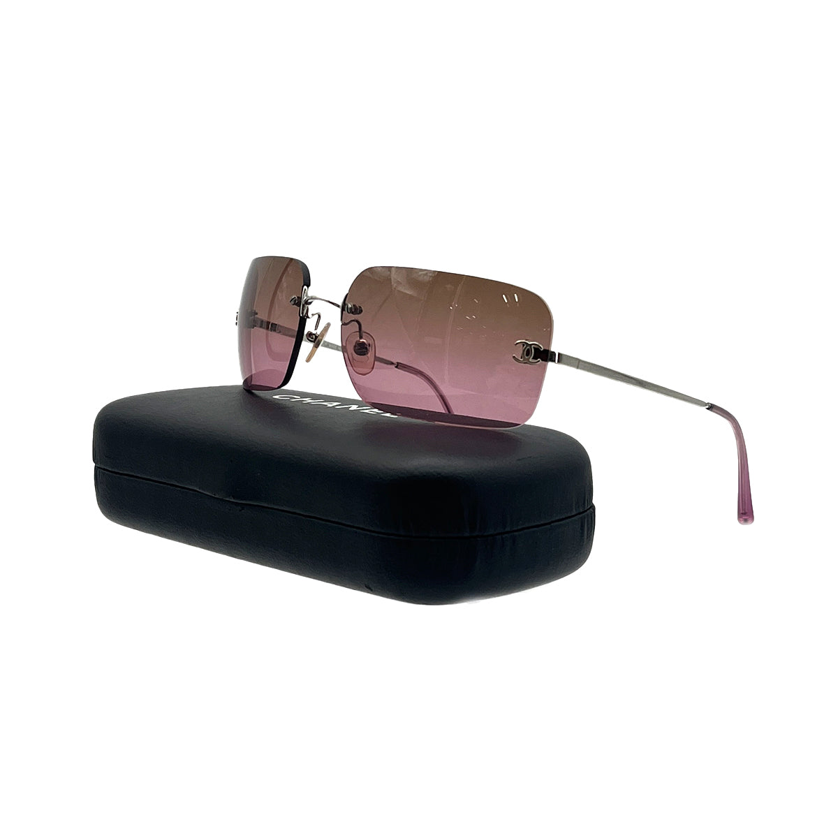 CHANEL VINTAGE SUNGLASSES COCOMARK PINK EYEWEAR 90283077