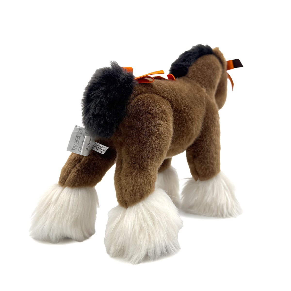 HERMES HERMY PM HORSE NATURAL ACRYLIC POLYESTER STUFFED TOY 90283078
