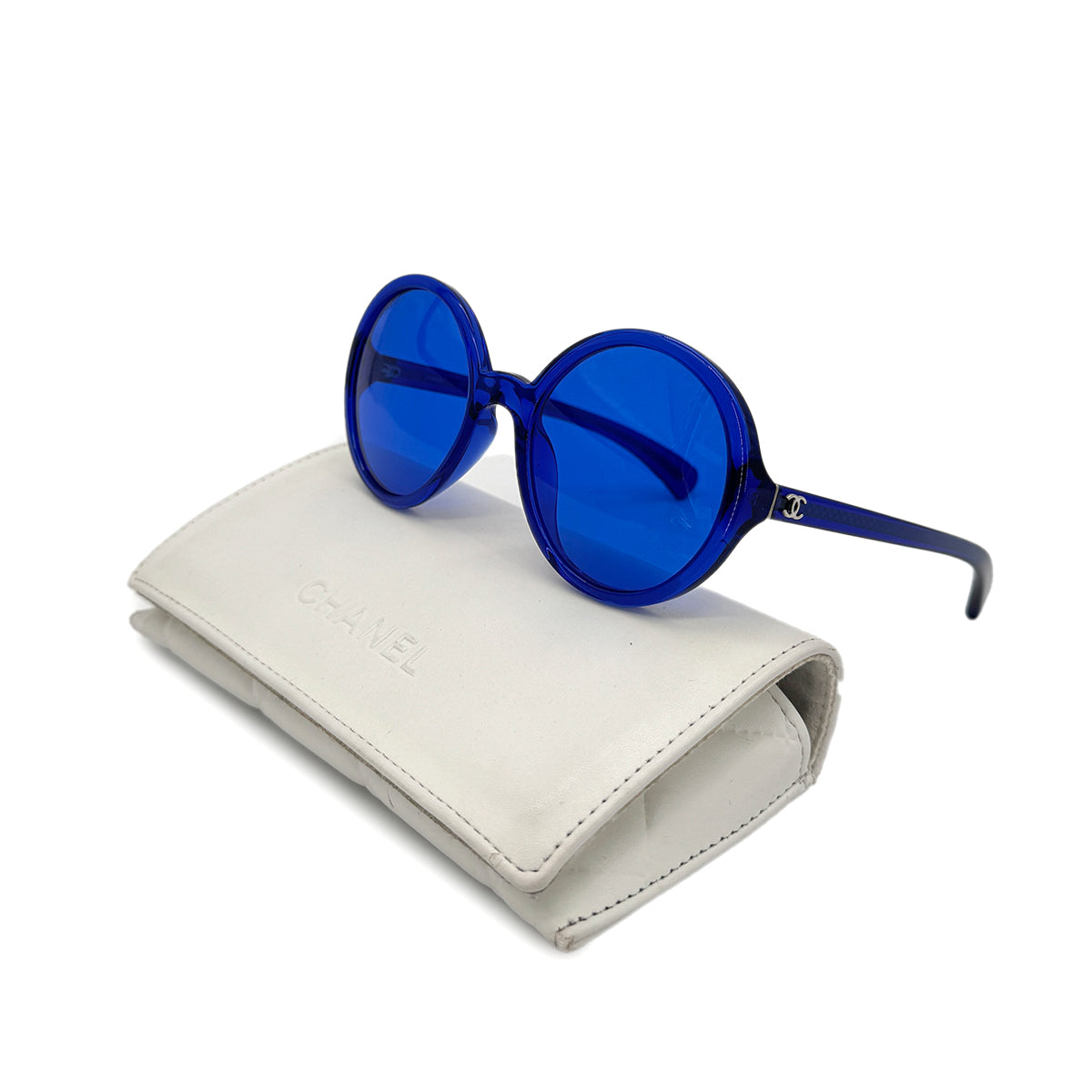 CHANEL VINTAGE SUNGLASSES COCOMARK BLUE EYEWEAR 90283087