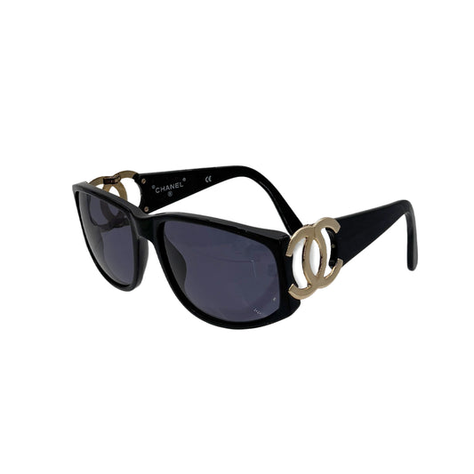 CHANEL VINTAGE SUNGLASSES COCOMARK BLACK EYEWEAR 90283088