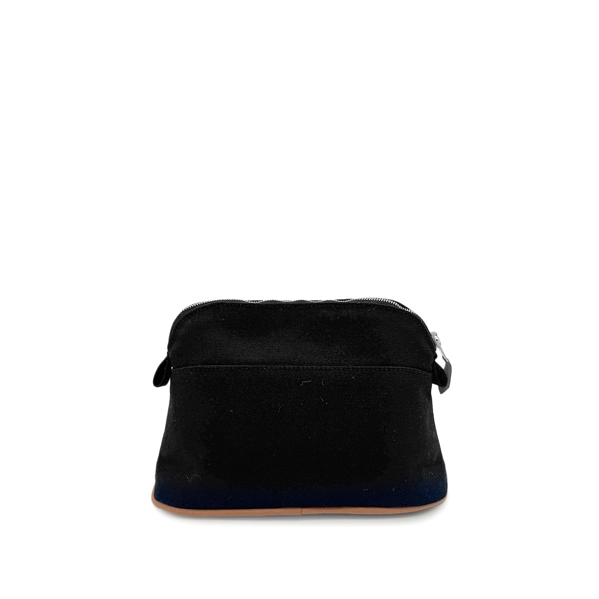 HERMES BOLIDE POUCH 20 BLACK TOILE H 90283108