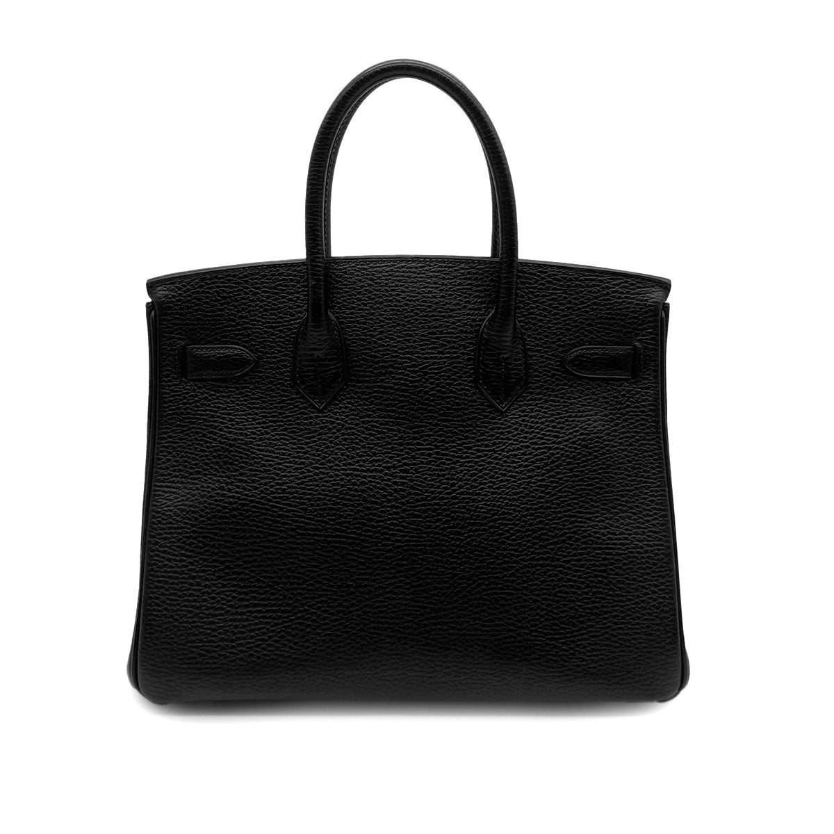 HERMES BIRKIN 30 BLACK ARDENNES HAND BAG □G GHW 90283112