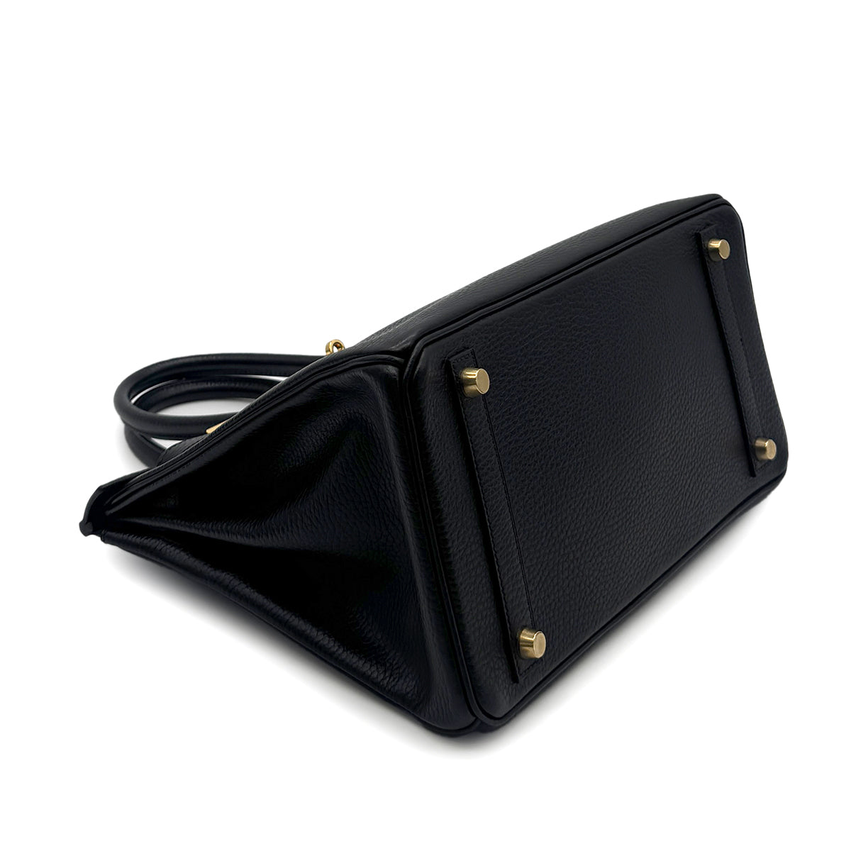 HERMES BIRKIN 30 BLACK ARDENNES HAND BAG □G GHW 90283112