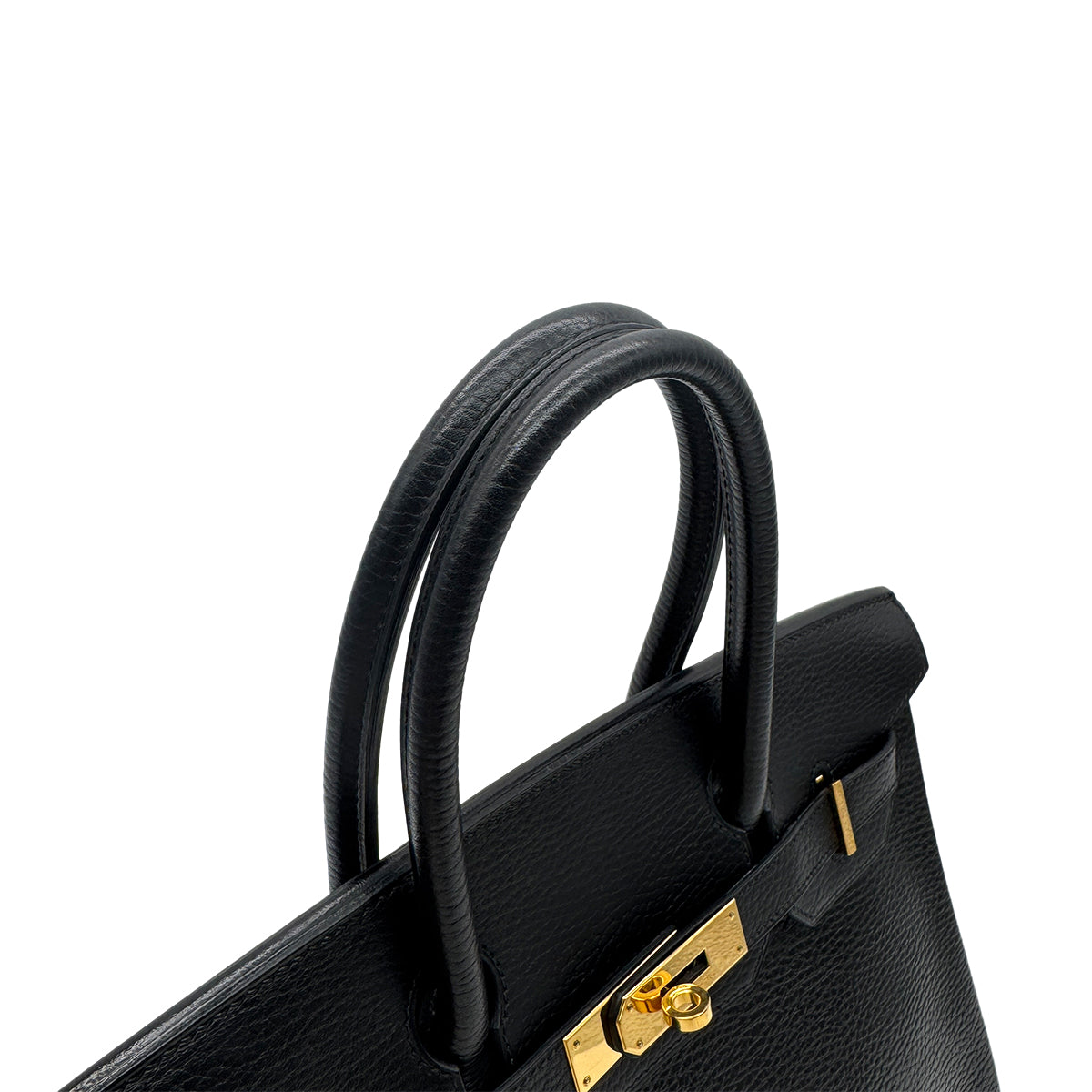 HERMES BIRKIN 30 BLACK ARDENNES HAND BAG □G GHW 90283112