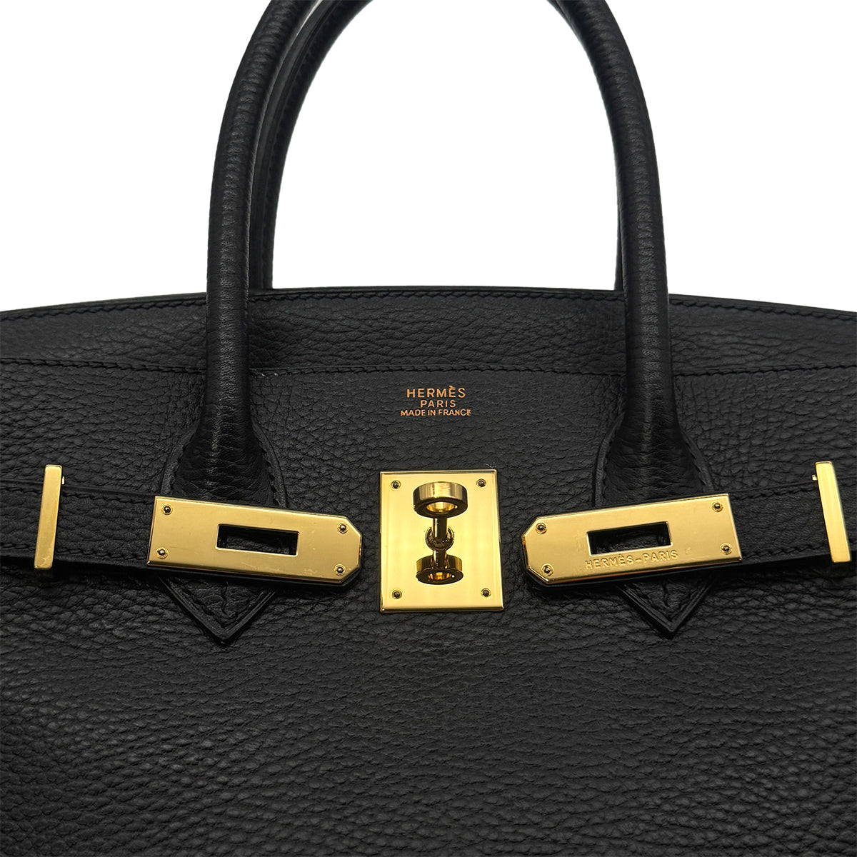 HERMES BIRKIN 30 BLACK ARDENNES HAND BAG □G GHW 90283112