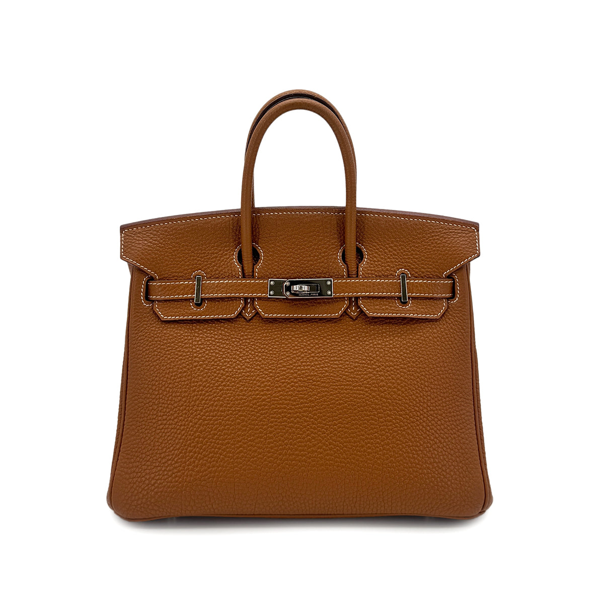 HERMES BIRKIN 25 GOLD TOGO HAND BAG □J SHW 90283119