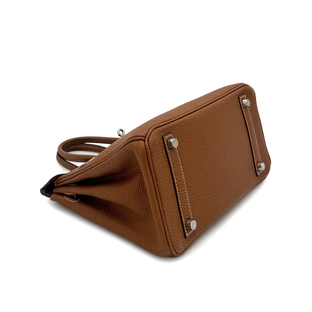 HERMES BIRKIN 25 GOLD TOGO HAND BAG □J SHW 90283119