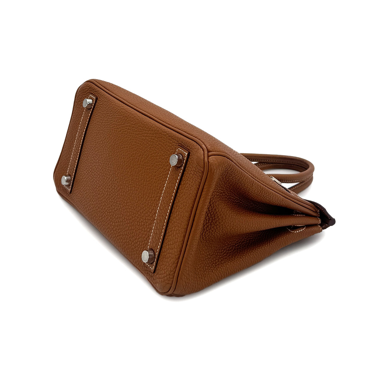 HERMES BIRKIN 25 GOLD TOGO HAND BAG □J SHW 90283119