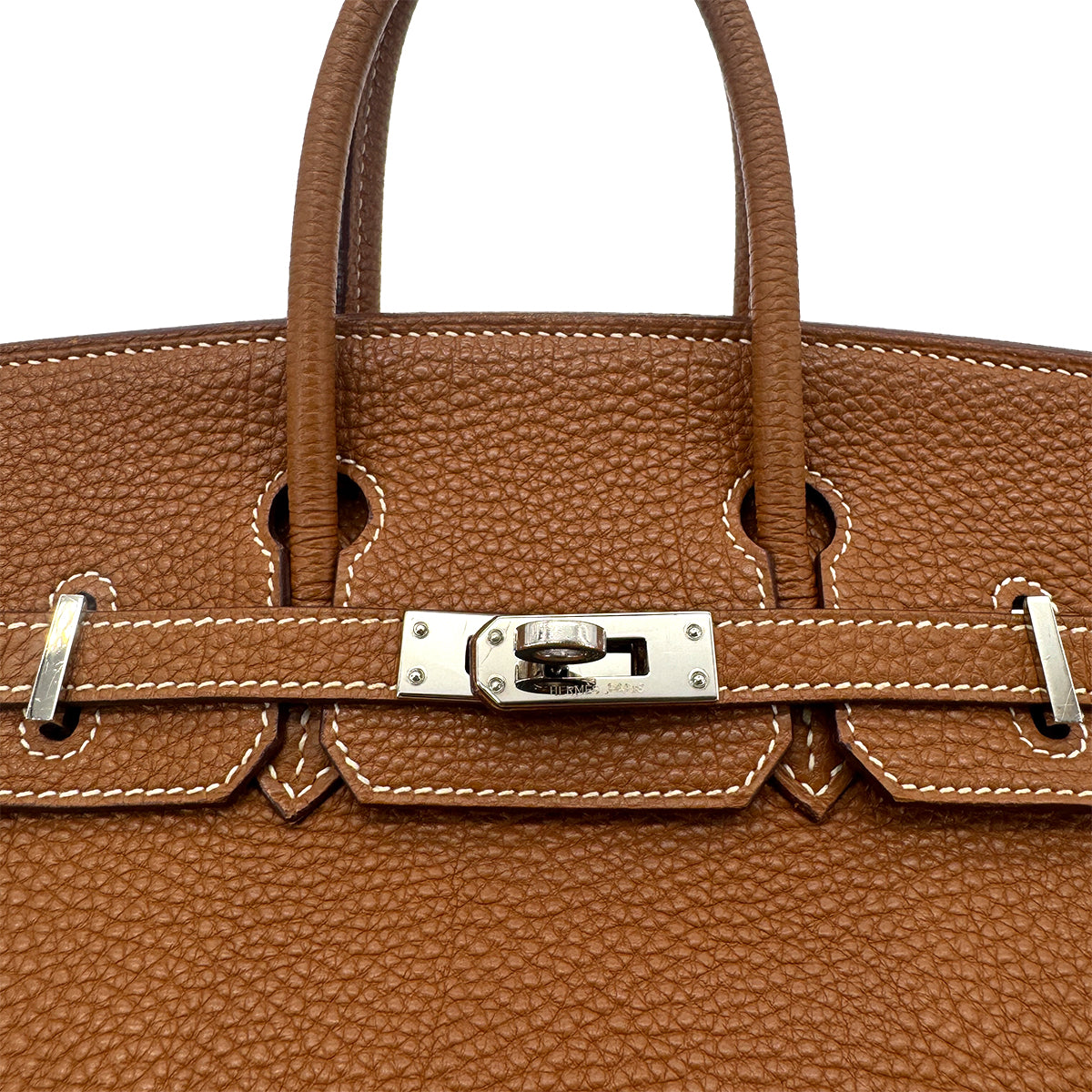 HERMES BIRKIN 25 GOLD TOGO HAND BAG □J SHW 90283119