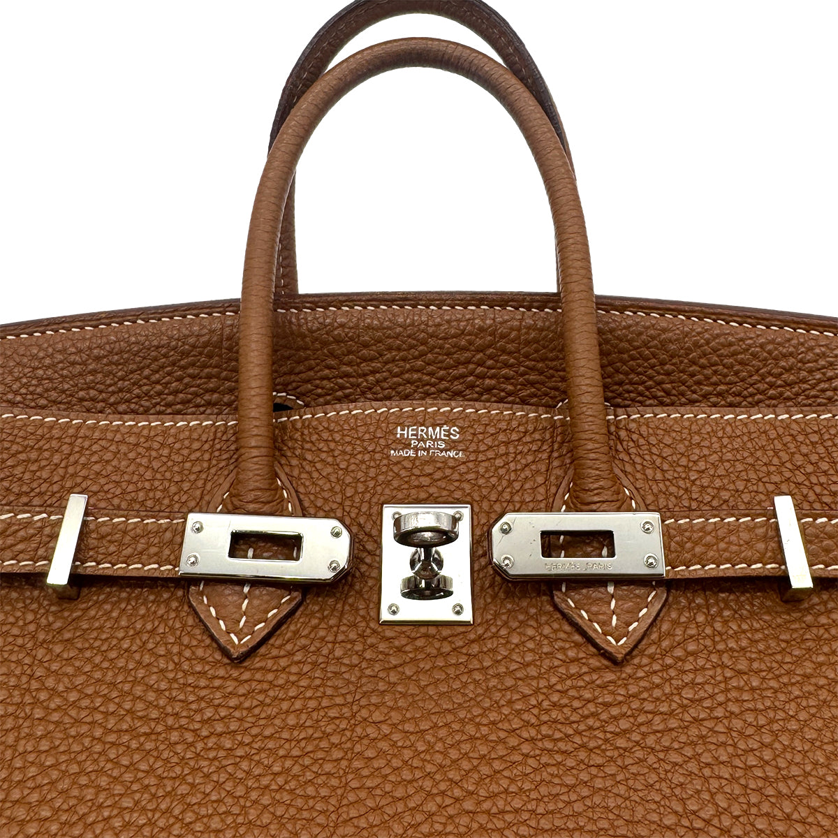 HERMES BIRKIN 25 GOLD TOGO HAND BAG □J SHW 90283119