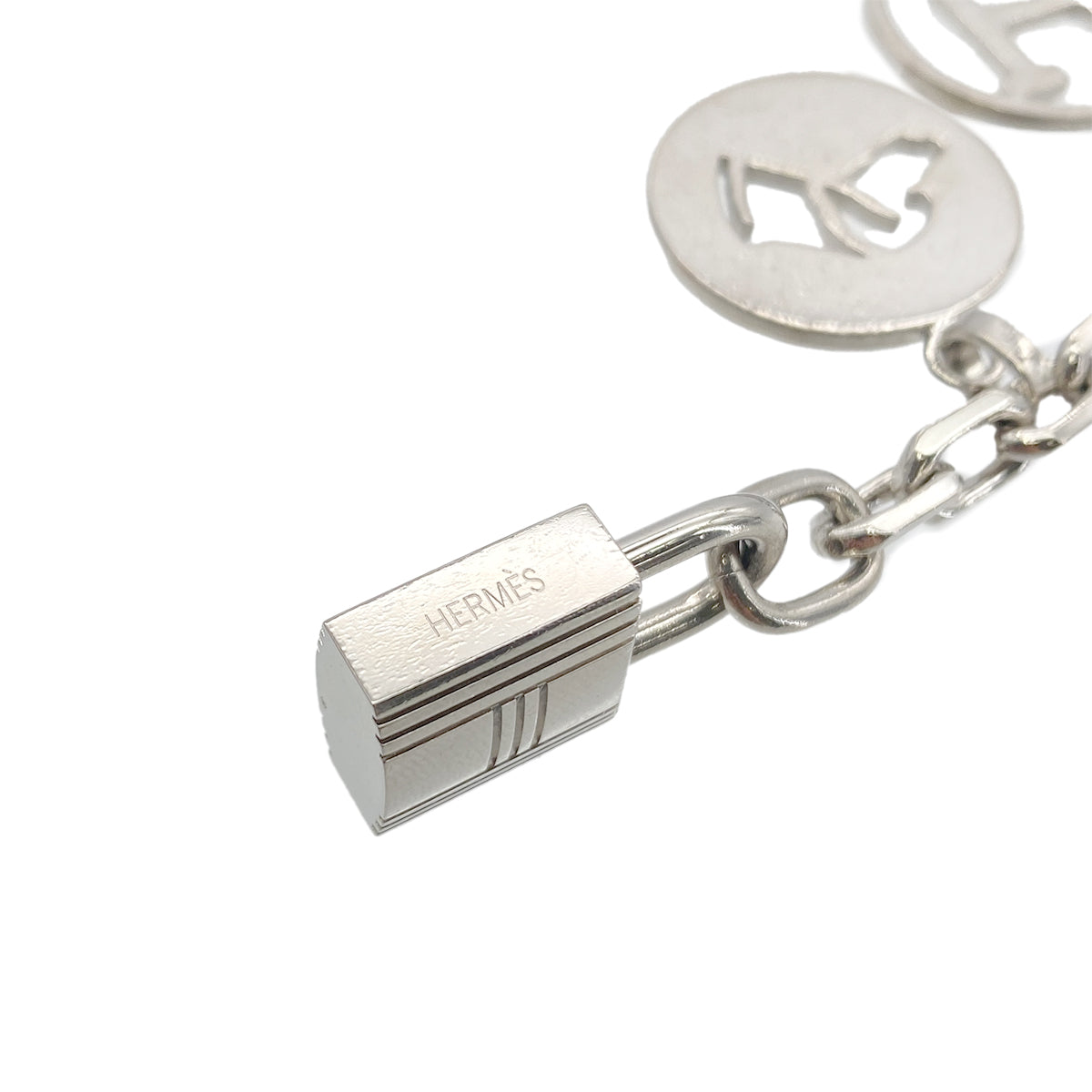 HERMES BAG CHARM AMULET 4 SILVER ACCESSORY 90283129