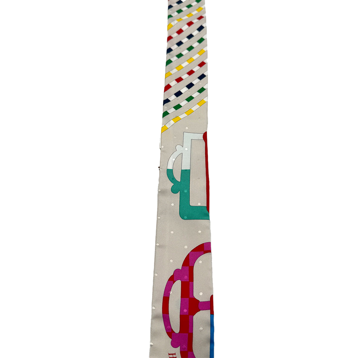 HERMES TWILLY BOUCLERIE MODERNE SCARF MULTICOLOR SILK 90283132
