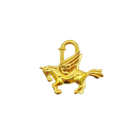 HERMES CADENA CHARM LE CHEVAL 1993 GOLD ACCESSORY 90283141