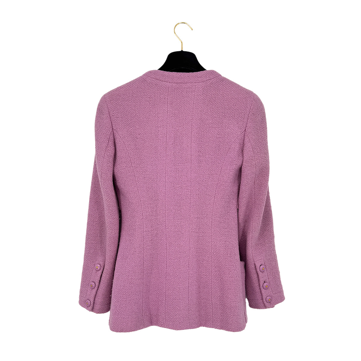 CHANEL VINTAGE COCO BUTTON JACKET LAVENDER WOOL 36 98 RTW 90283143