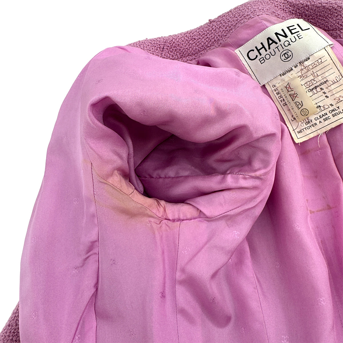 CHANEL VINTAGE COCO BUTTON JACKET LAVENDER WOOL 36 98 RTW 90283143