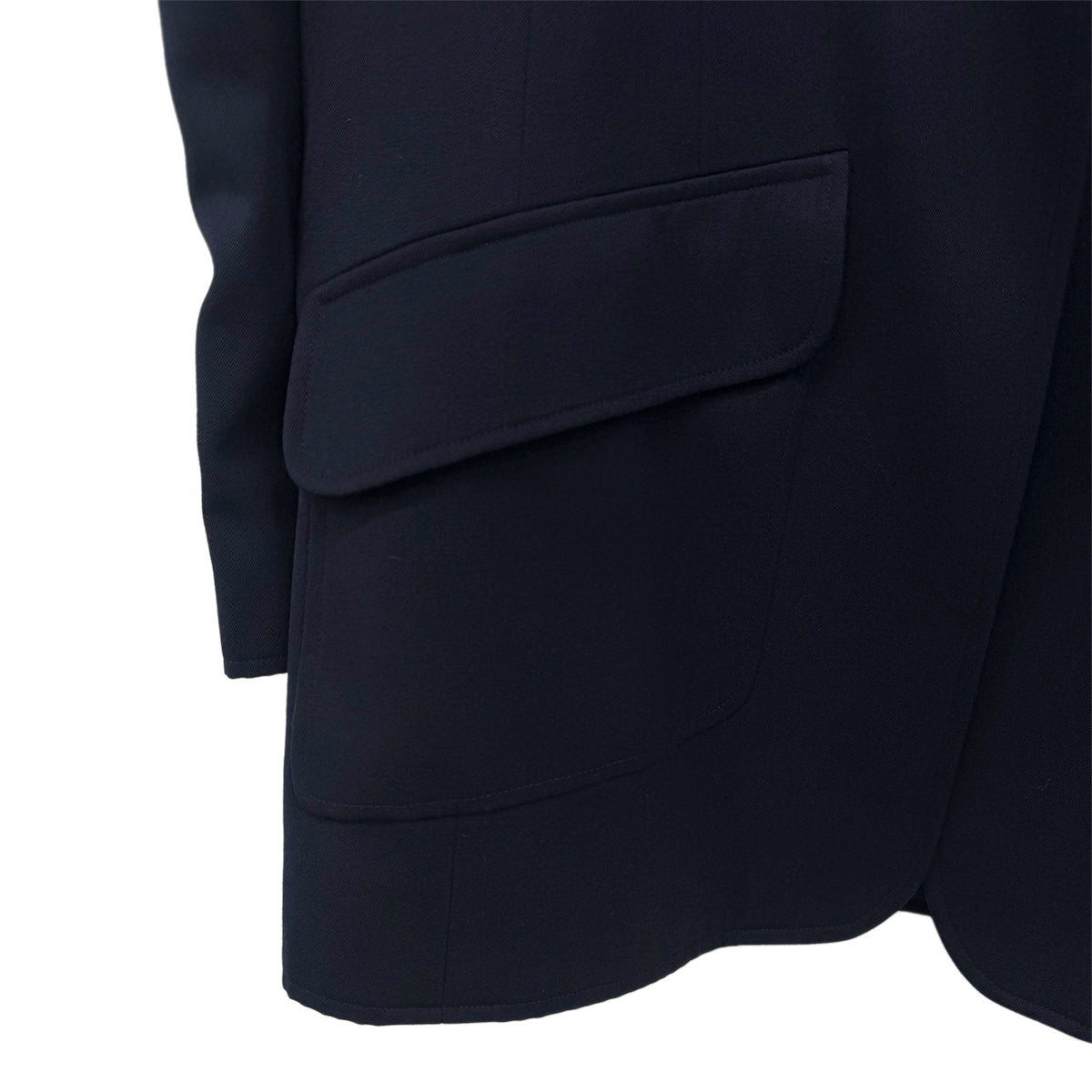 CHANEL VINTAGE COCO BUTTON JACKET NAVY WOOL 40 97P RTW 90283144