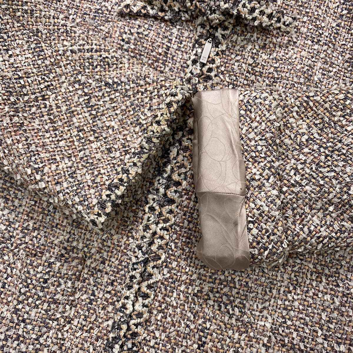 CHANEL VINTAGE JACKET SKIRT SET PINK TWEED 40 03P RTW 90283146