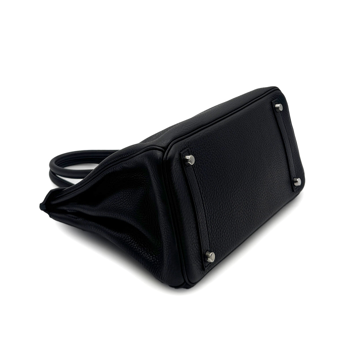 HERMES BIRKIN 30 BLACK TAURILLON CLEMENCE HAND BAG □N GHW 90283456