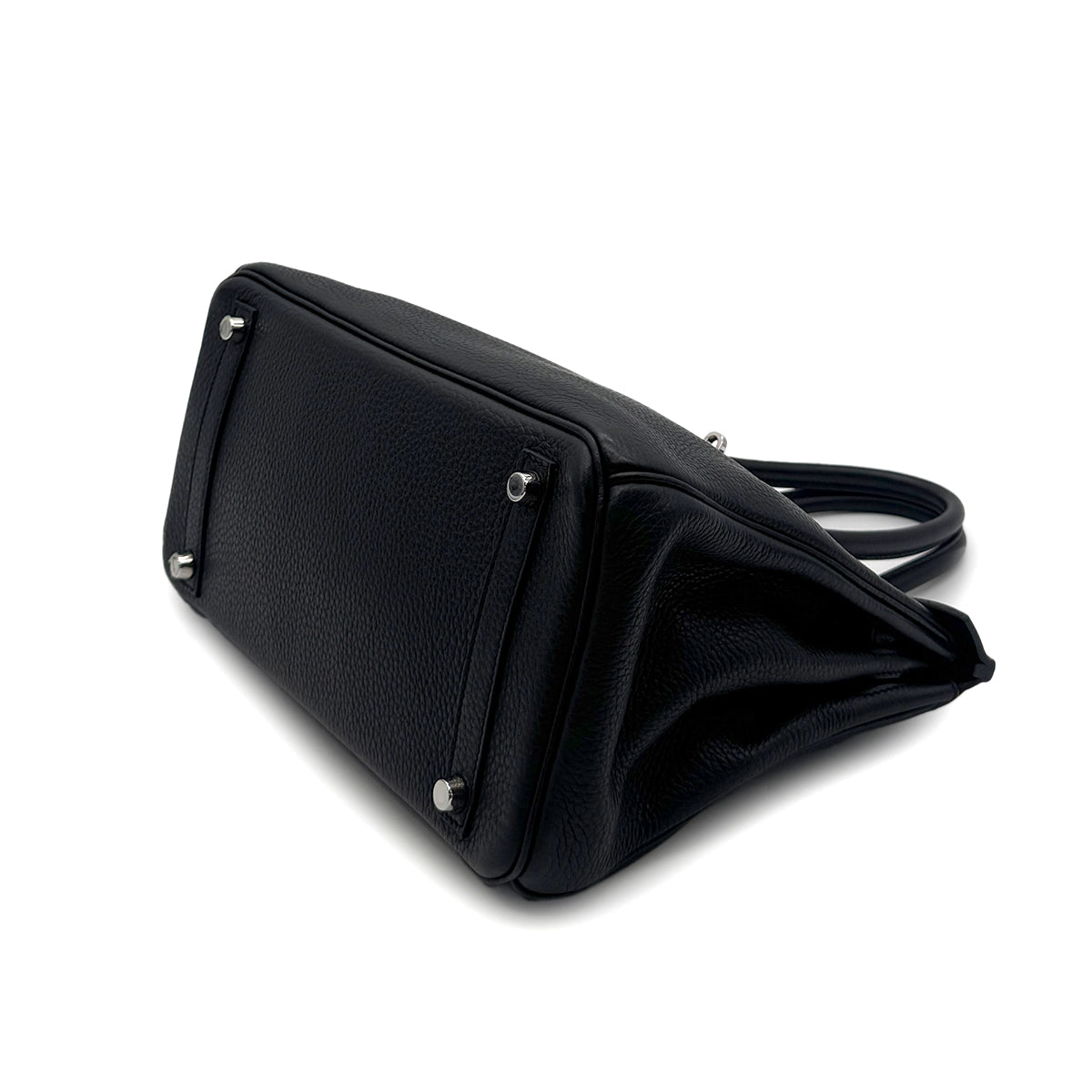 HERMES BIRKIN 30 BLACK TAURILLON CLEMENCE HAND BAG □N GHW 90283456