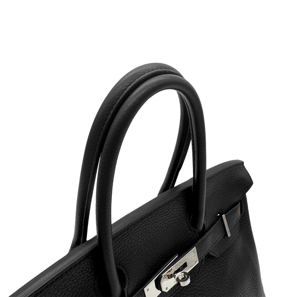 HERMES BIRKIN 30 BLACK TAURILLON CLEMENCE HAND BAG □N GHW 90283456