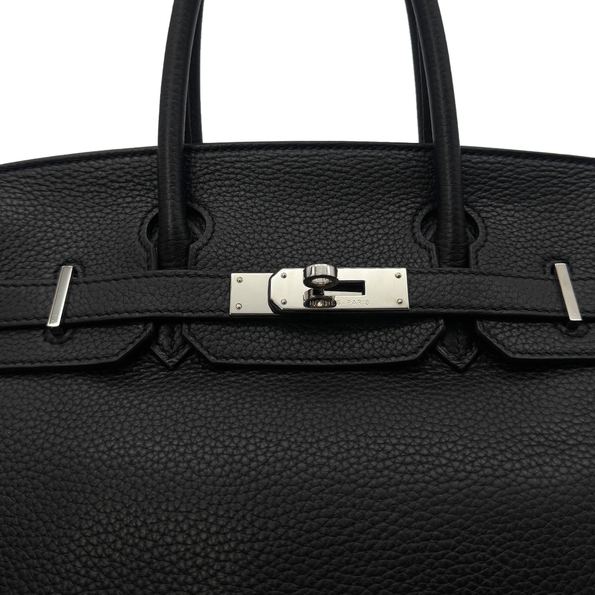 HERMES BIRKIN 30 BLACK TAURILLON CLEMENCE HAND BAG □N GHW 90283456