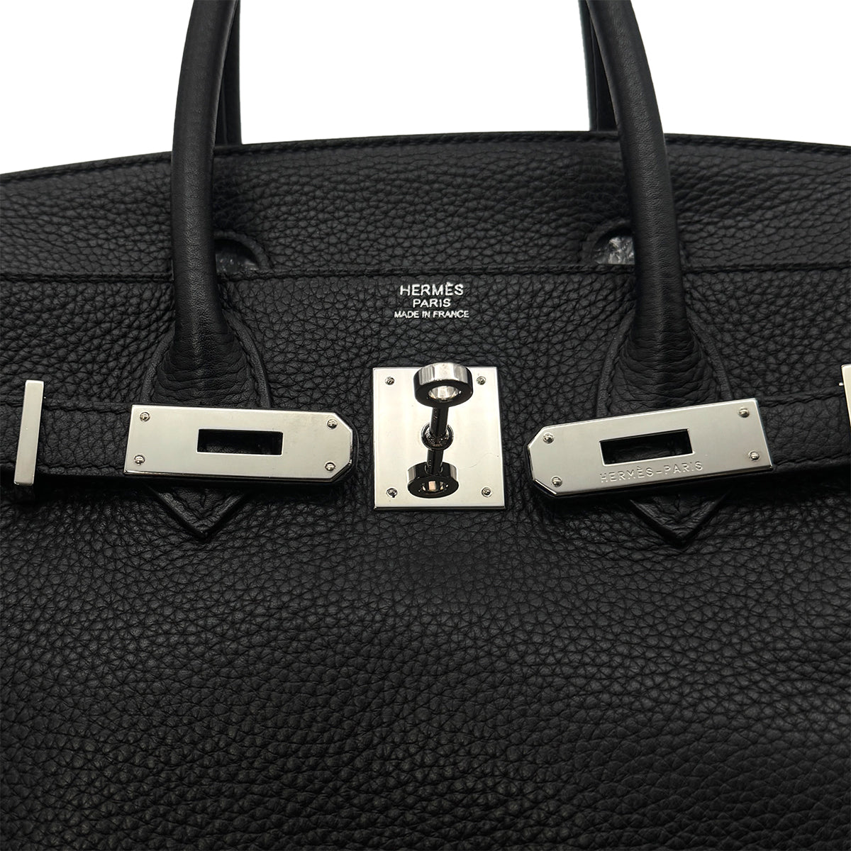 HERMES BIRKIN 30 BLACK TAURILLON CLEMENCE HAND BAG □N GHW 90283456