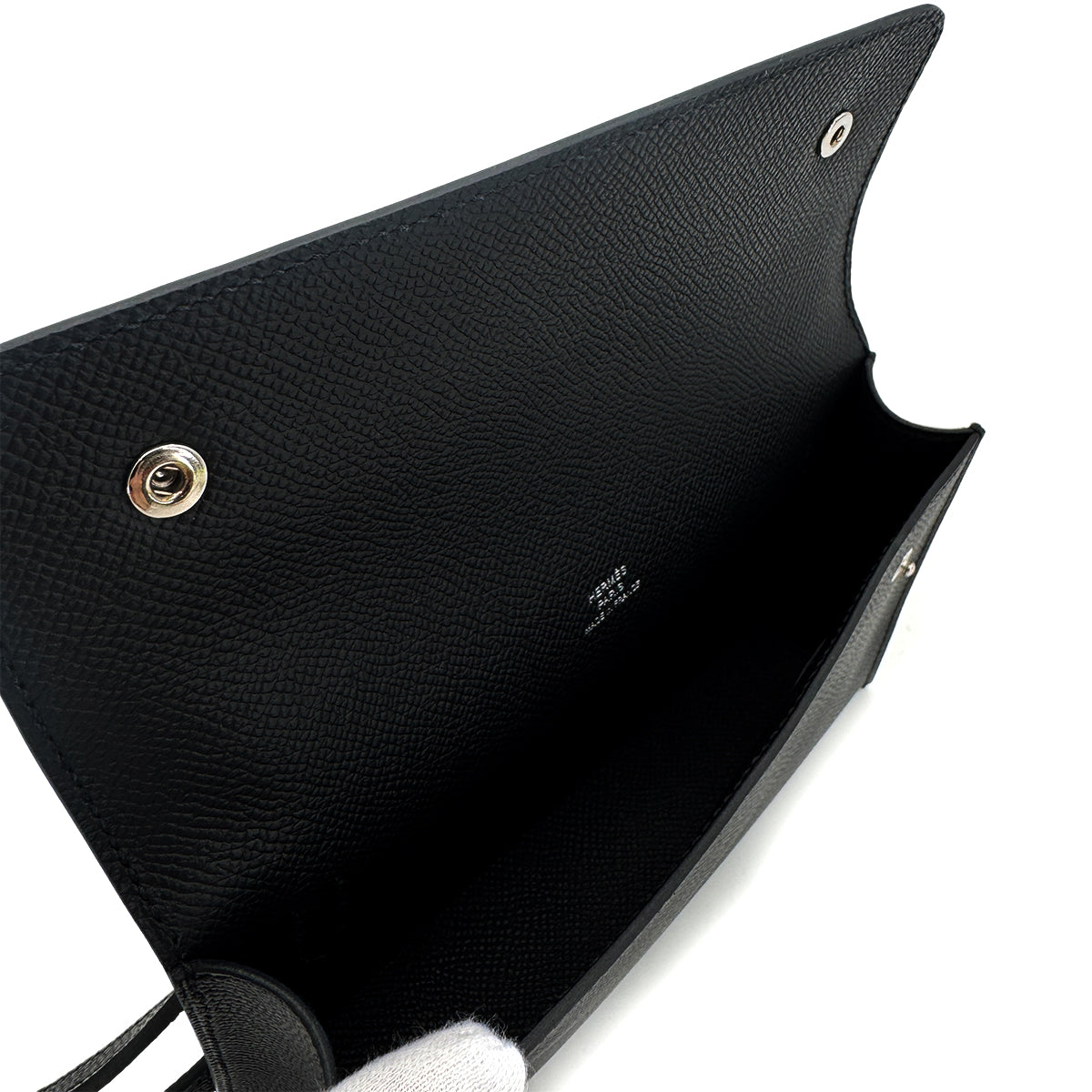 HERMES NAPPE TO GO BLACK EPSOM W 90283458