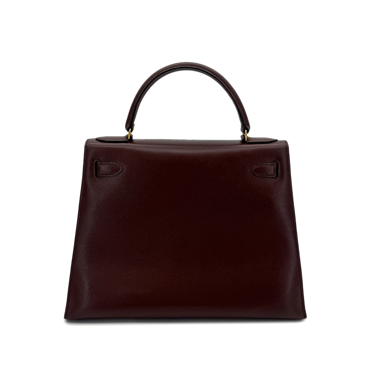 HERMES KELLY 28 SELLIER HAVANA COUCHEVEL HAND SHOULDER BAG 〇P GHW 90283468