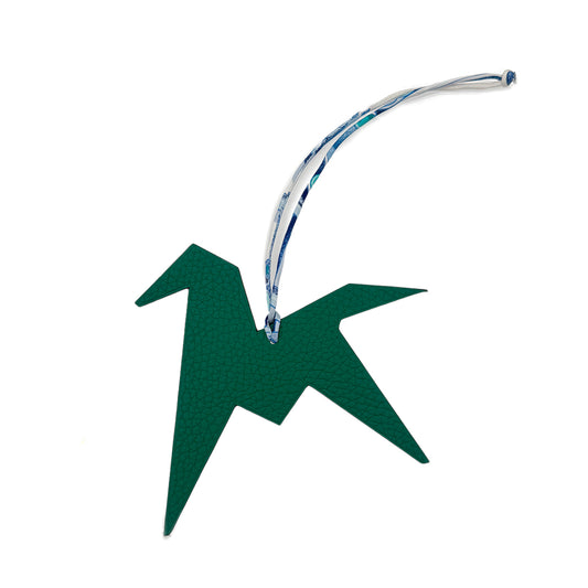 HERMES BAG CHARM PETIT H ORIGAMI HORSE TAURILLON CLAMENCE VERT VERTIGO 90283599