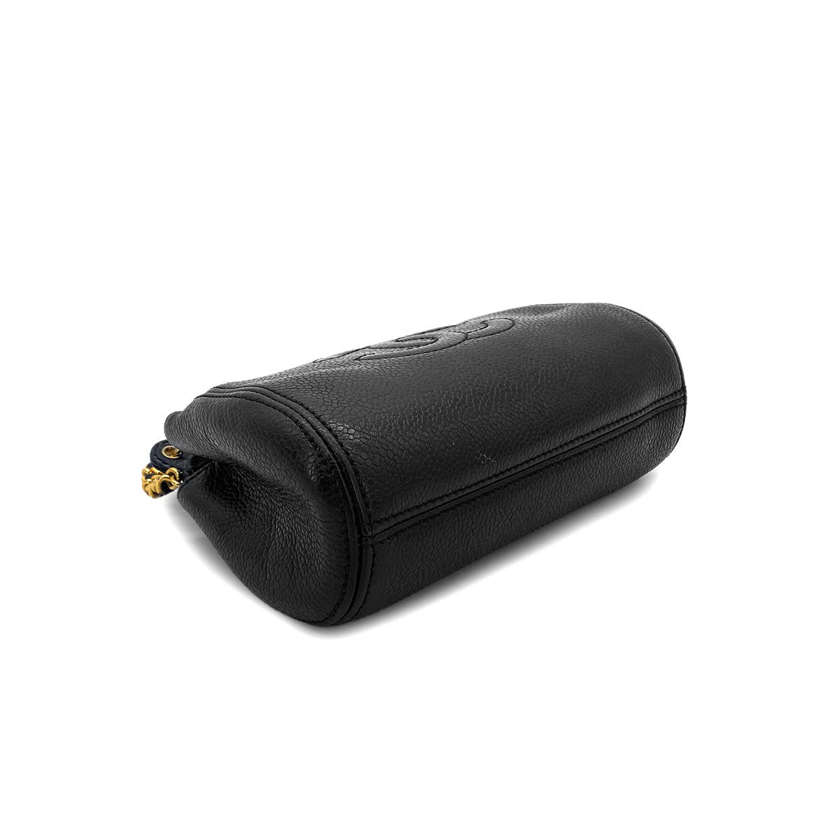 CHANEL VINTAGE COCOMARK MINI CHAIN SHOLDER BAG BLACK CAVIR SKIN 90283609