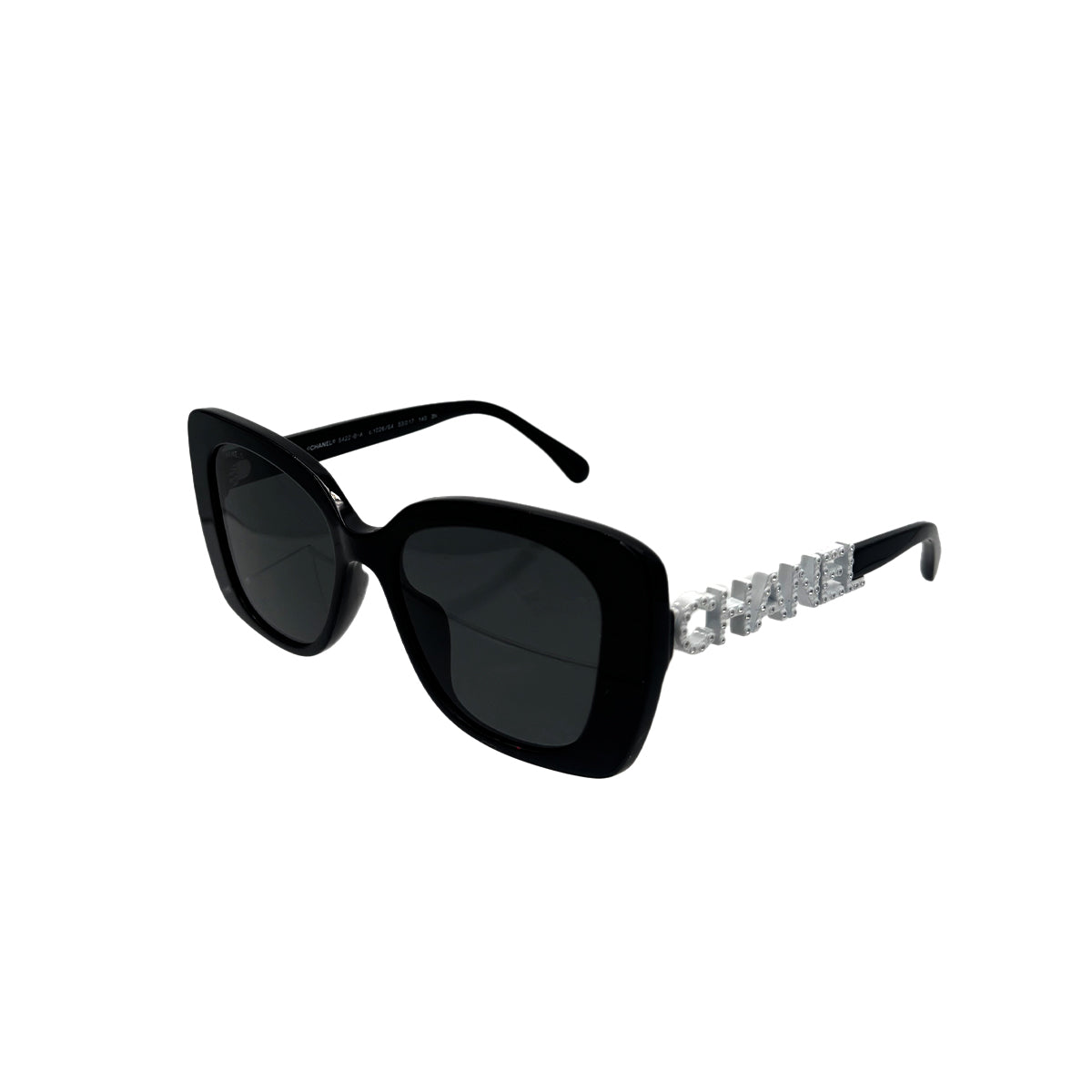 CHANEL VINTAGE SUNGLASSES COCOMARK RHINESTONE BLACK EYEWEAR 90283614