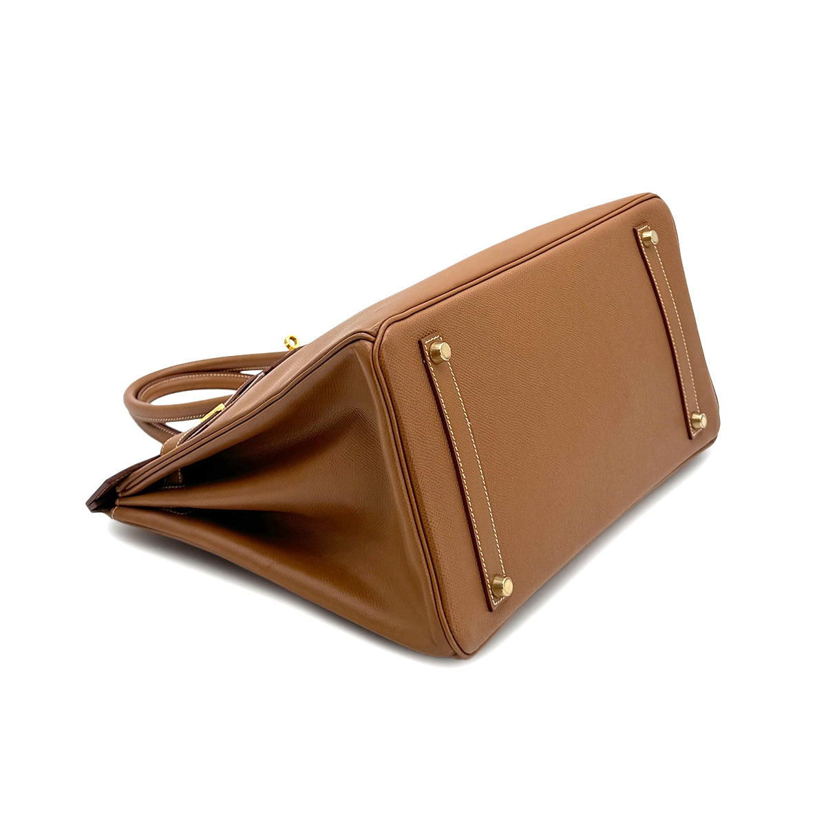 HERMES BIRKIN 35 GOLD COURCHEVEL HAND BAG □A GHW 90283620