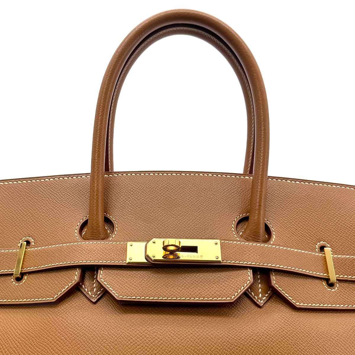 HERMES BIRKIN 35 GOLD COURCHEVEL HAND BAG □A GHW 90283620