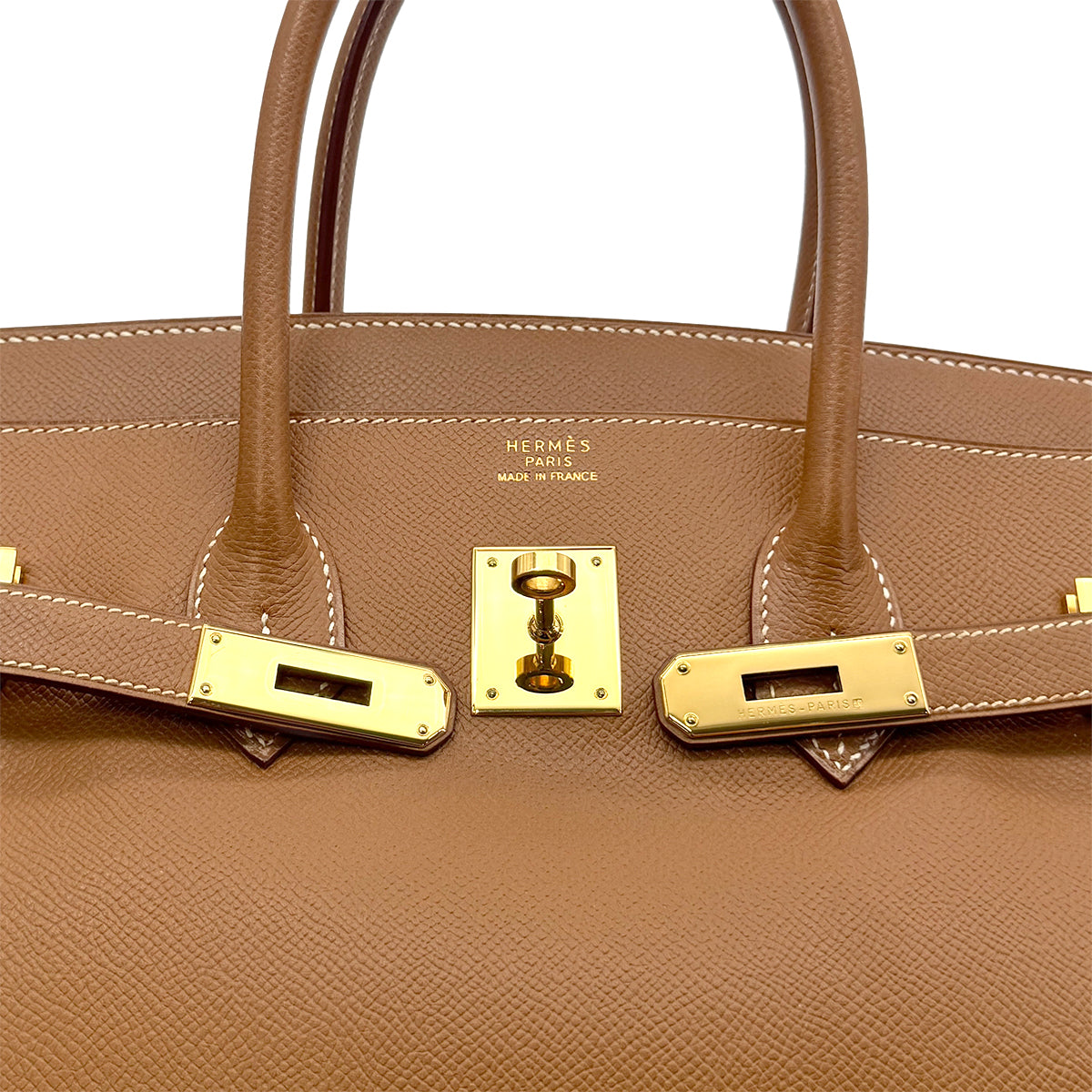 HERMES BIRKIN 35 GOLD COURCHEVEL HAND BAG □A GHW 90283620