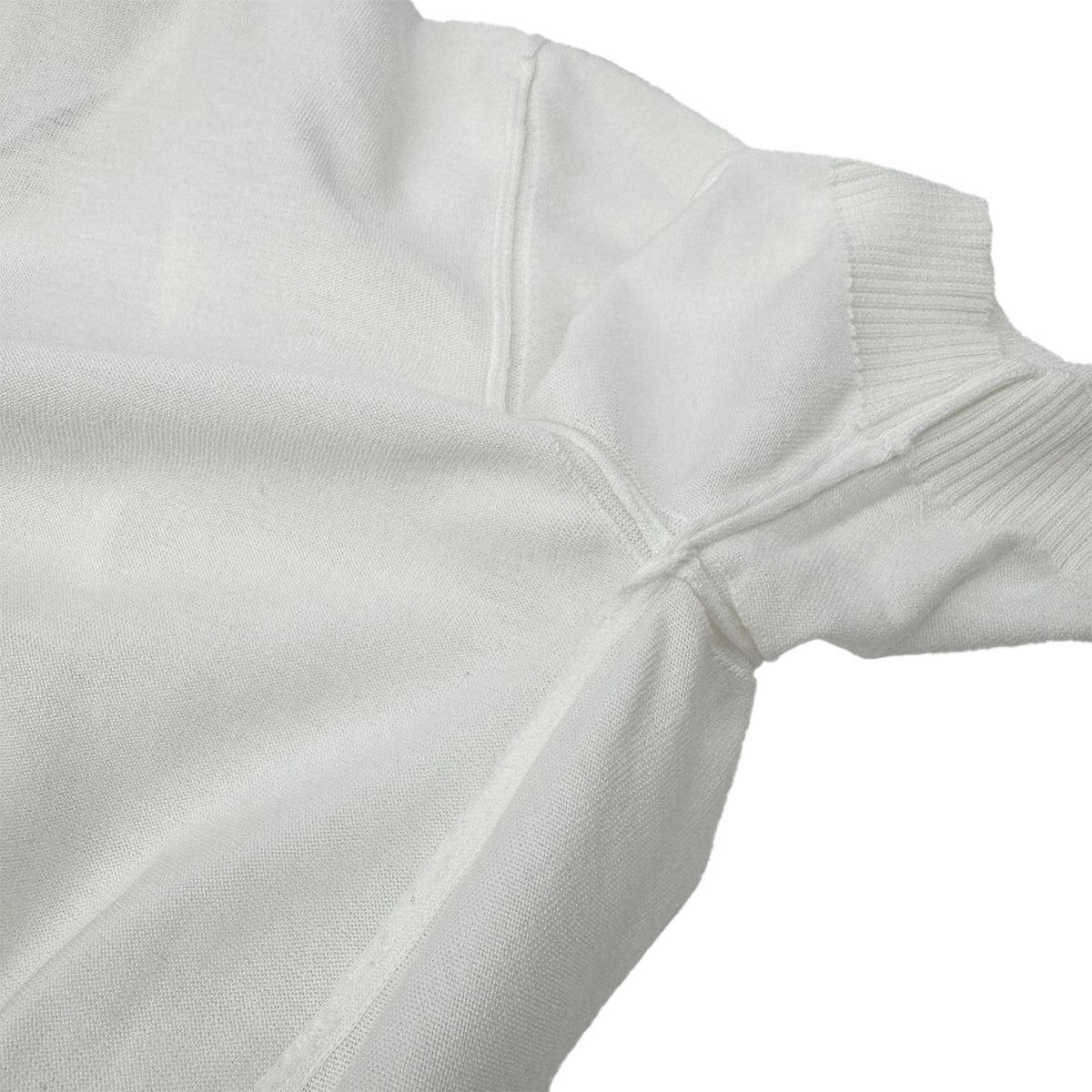 CHANEL VINTAGE COCO BUTTON KNIT TOPS WHITE 42 RTW 90283634