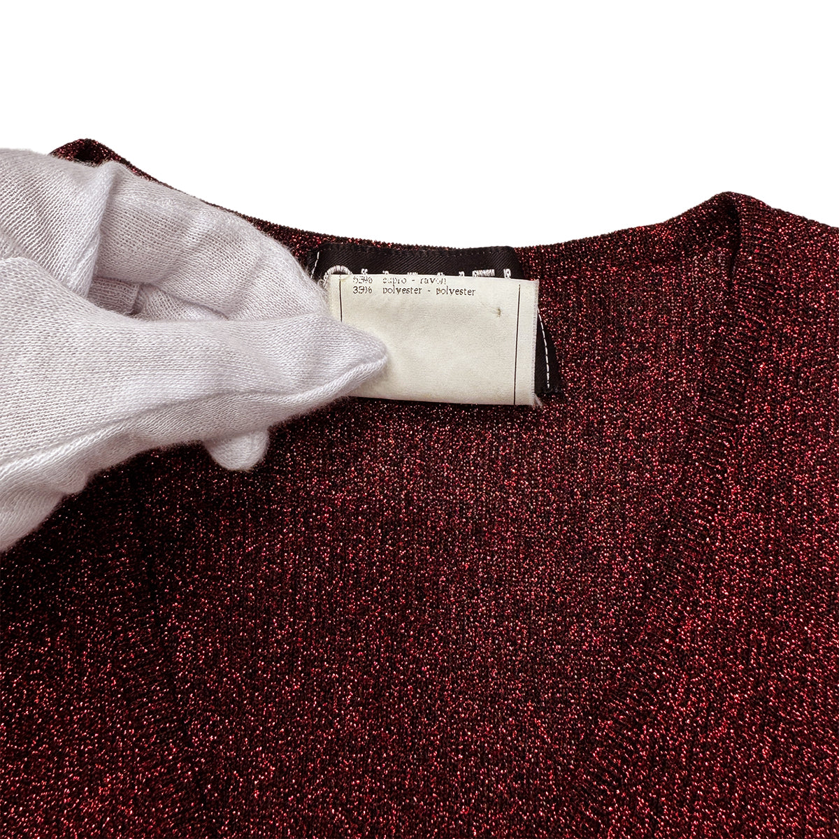 CHANEL VINTAGE COCO BUTTON LONG DRESS RED 40 96A RTW 90283644